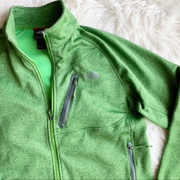 The North Face Green ZIP Up Fleece Jacket ME1527 - Picture 2 of 4